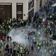 Tear gas in central Paris.
